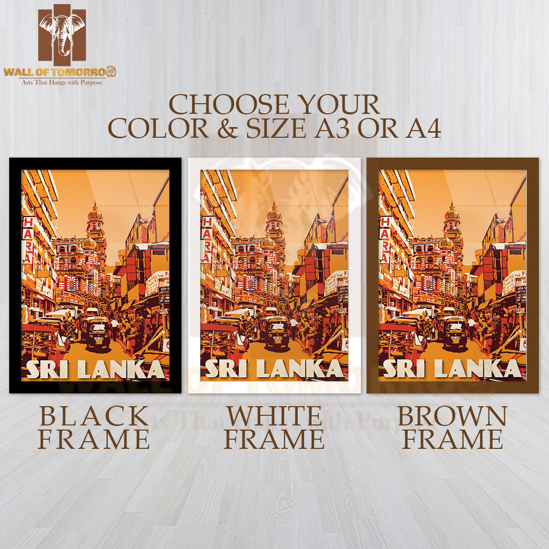 Sri Lanka Travel High Quality Glass Frame Wall Décor