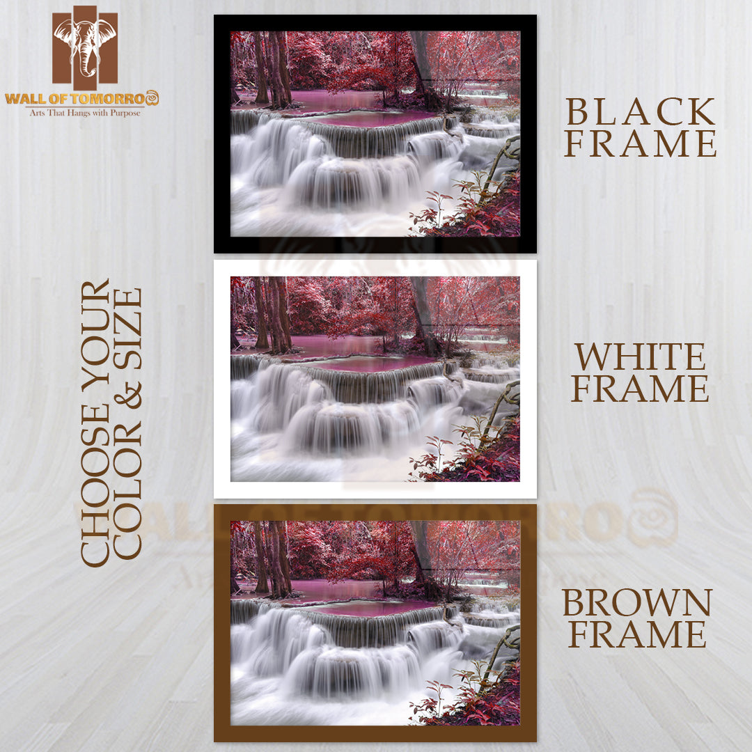 Thailand Forest Waterfall High Quality Unframed Poster Print & Waterproof Poster Print Wall Décor