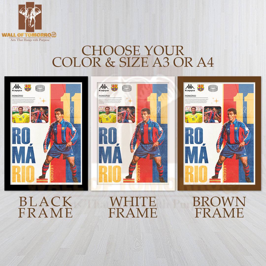 Famous Soccer Player Capturing the Essence of Soccer Culture Sports High Quality Glass Frame Wall Décor