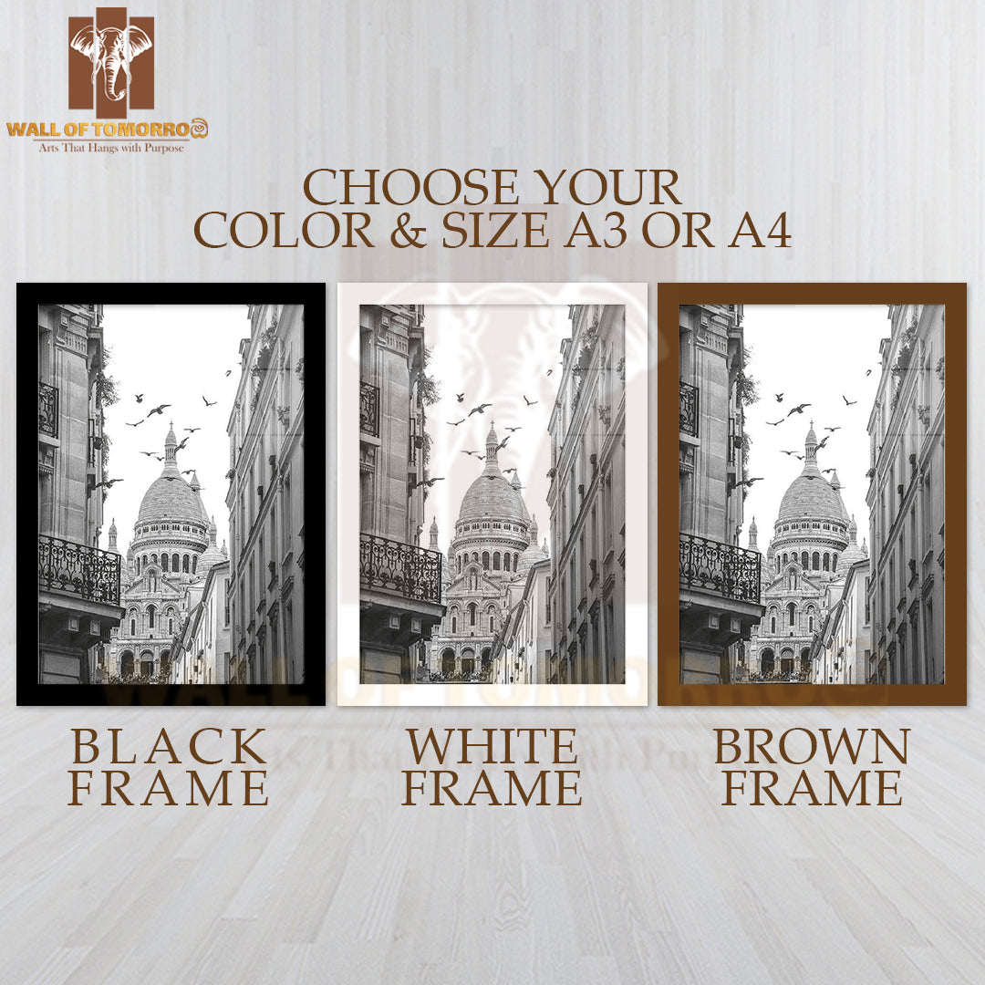 Afternoon In Montmartre High Quality Glass Frame Wall Décor