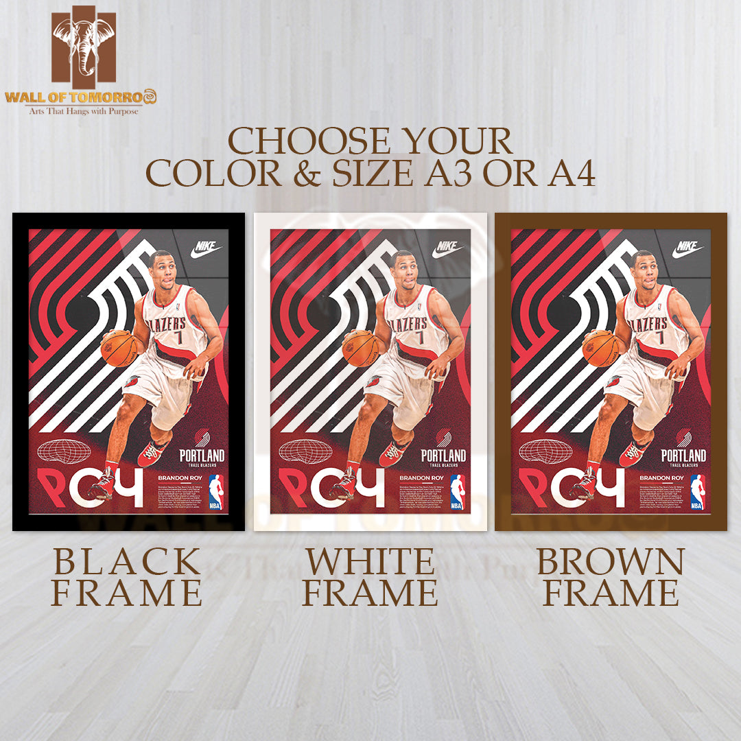 Famous Team, Basketball Player Sports High Quality Glass Frame Wall Décor