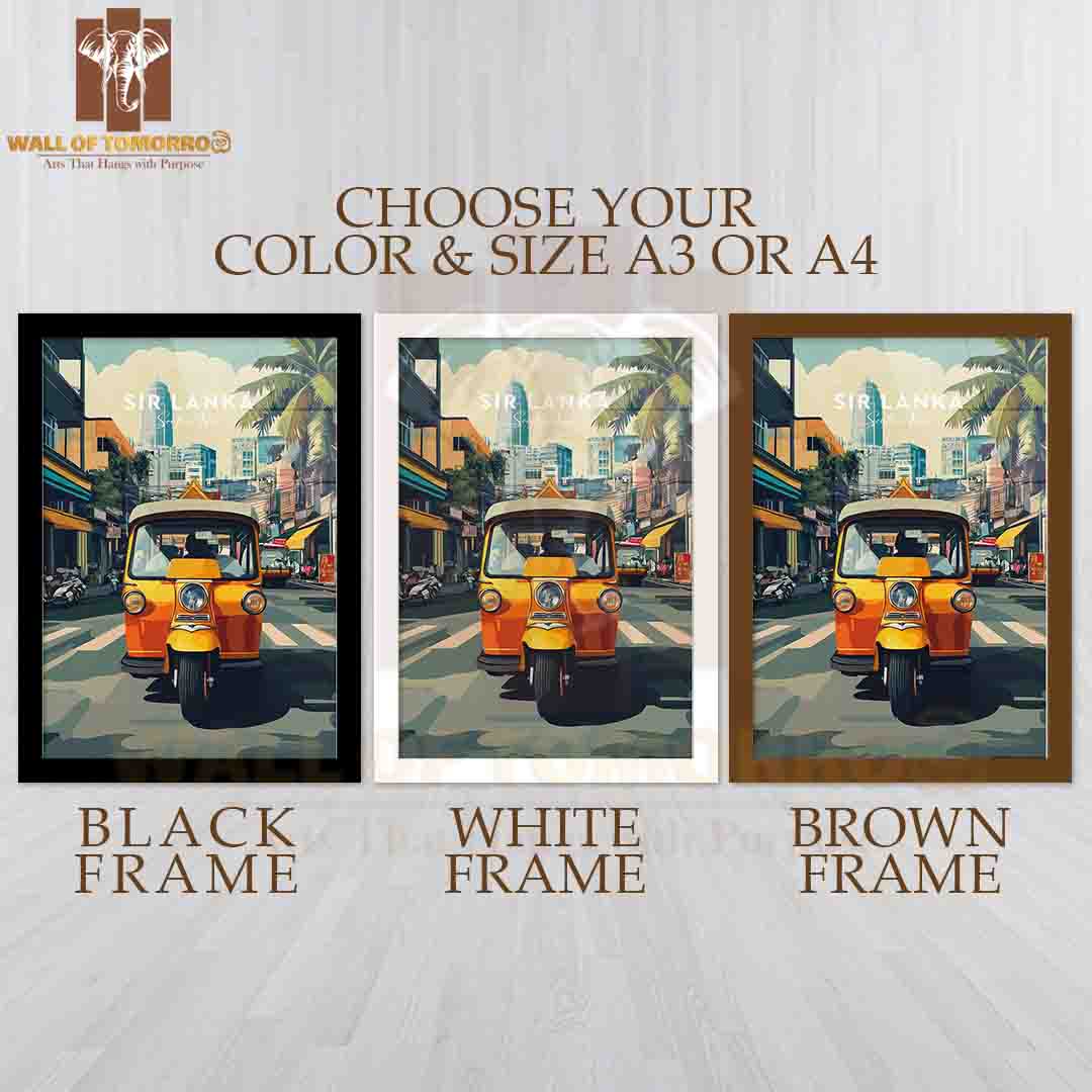 South Asia, Sri Lanka Travel High Quality Glass Frame Wall Décor