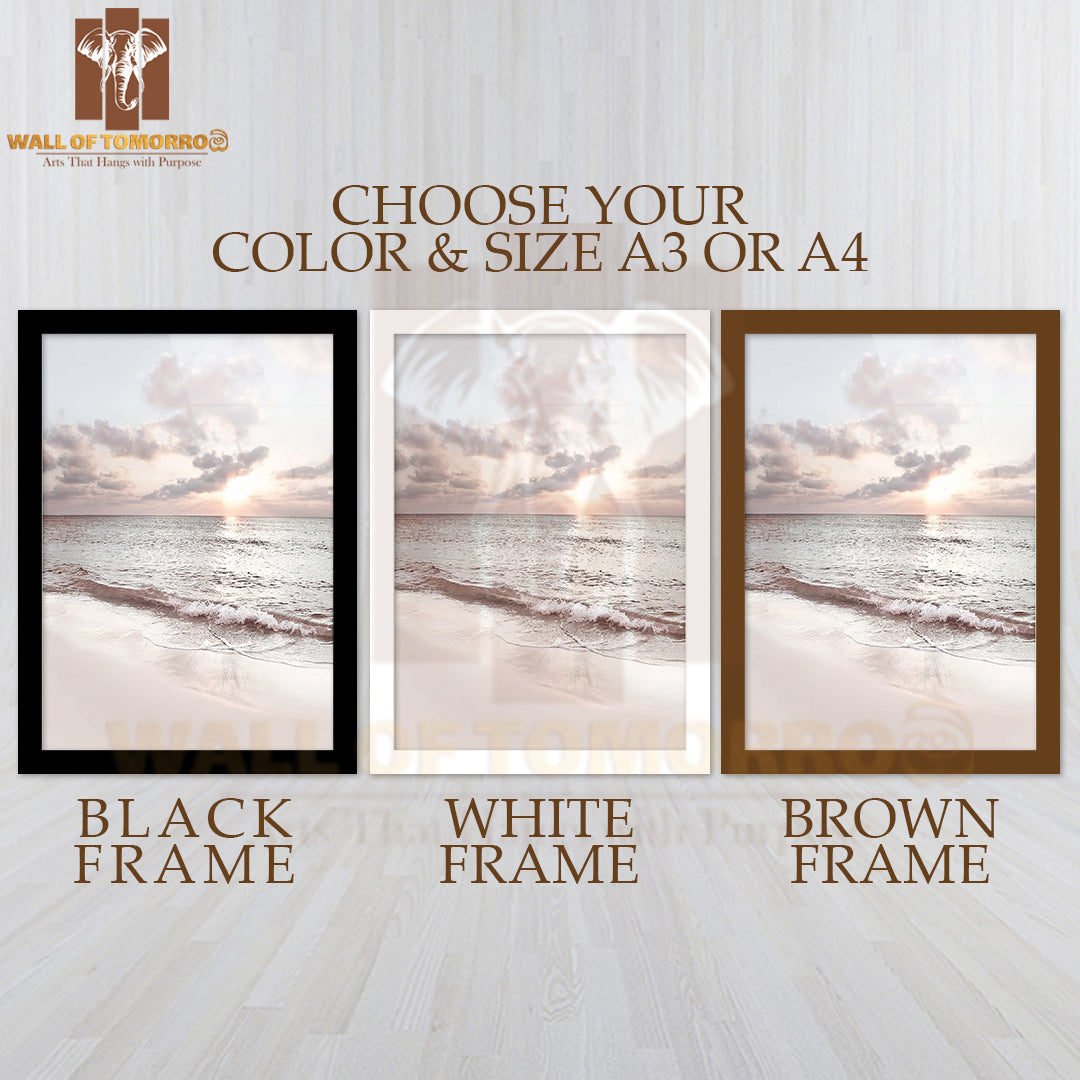 Waves At Seven Mile Beach High Quality Glass Frame Wall Décor