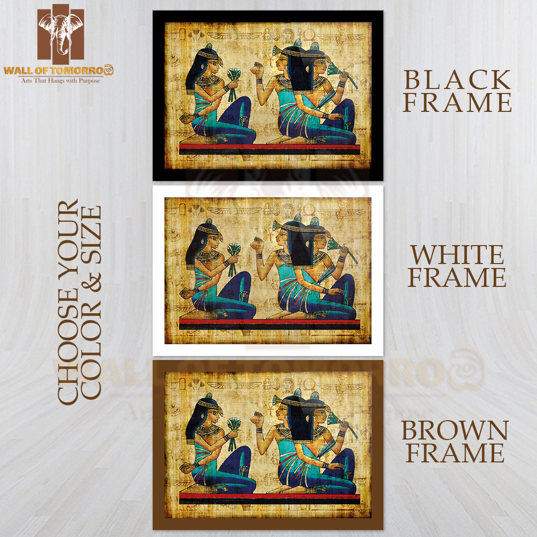 Paint Egyptian Art High Quality Glass Frame Wall Décor