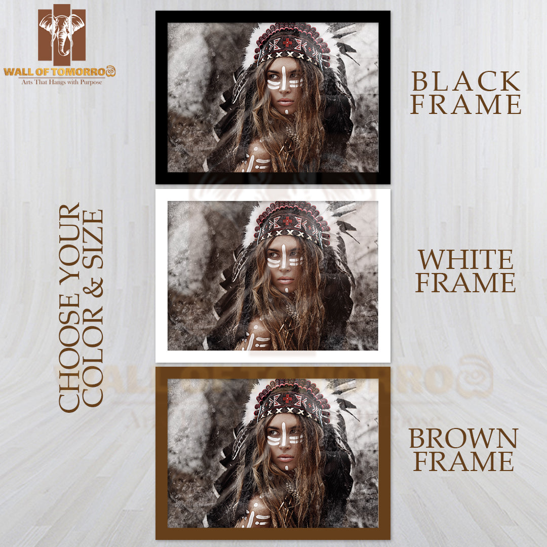 Young Indian Warrior High Quality Unframed Poster Print & Waterproof Poster Print Wall Décor