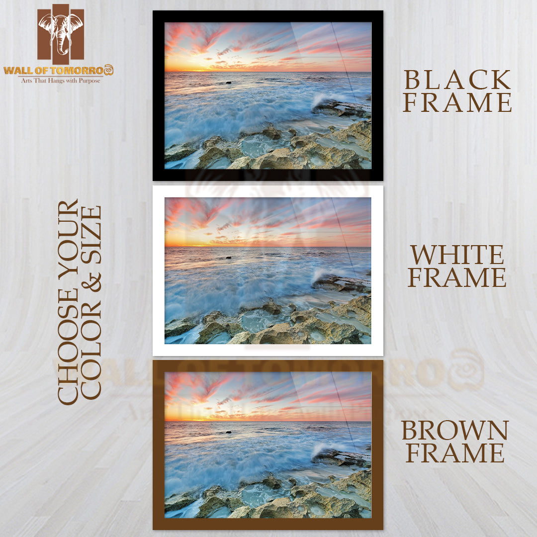 Sunset In Perth, Western Australia High Quality Unframed Poster Print & Waterproof Poster Print Wall Décor
