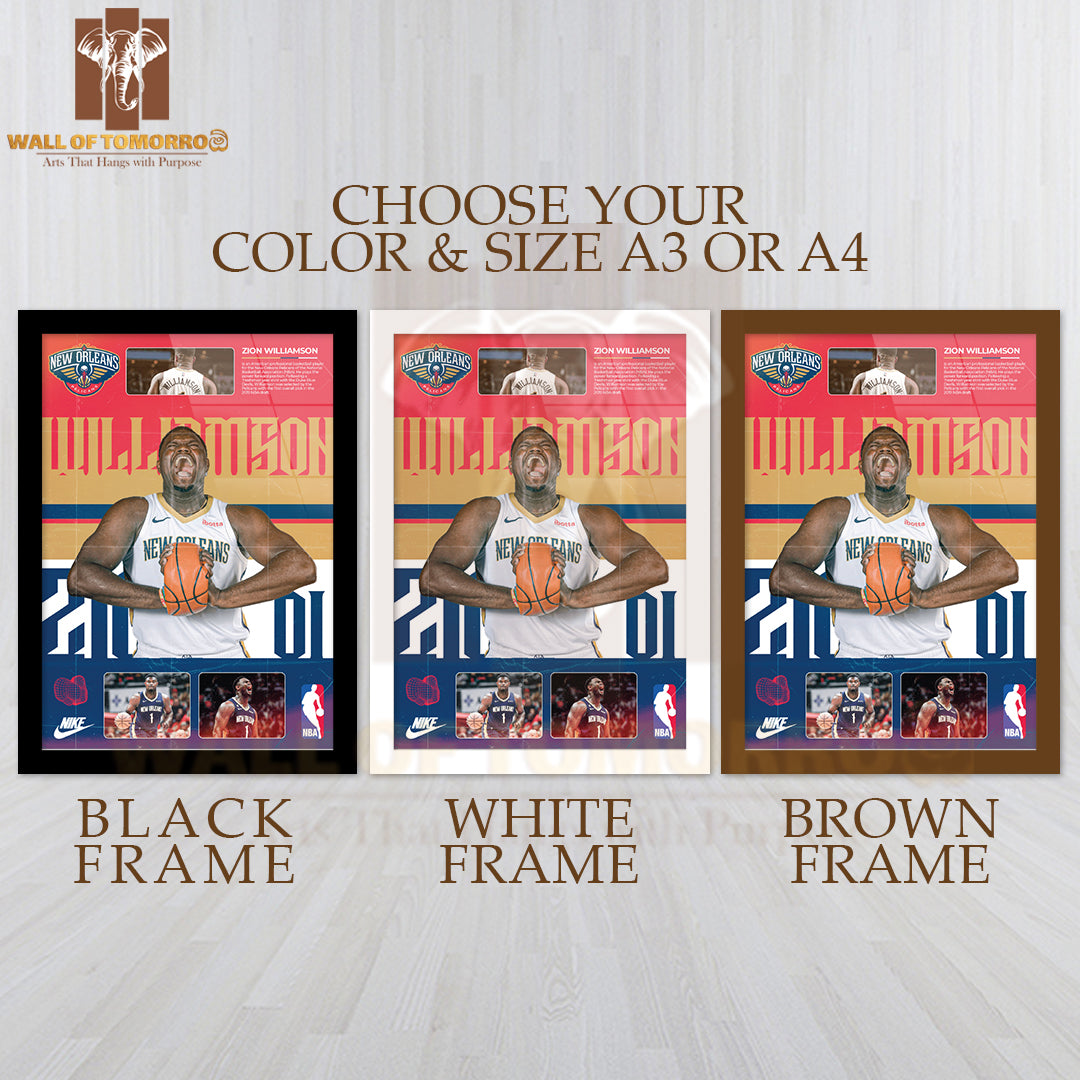 Famous Basketball Team Player Promotion Sports High Quality Glass Frame Wall Décor