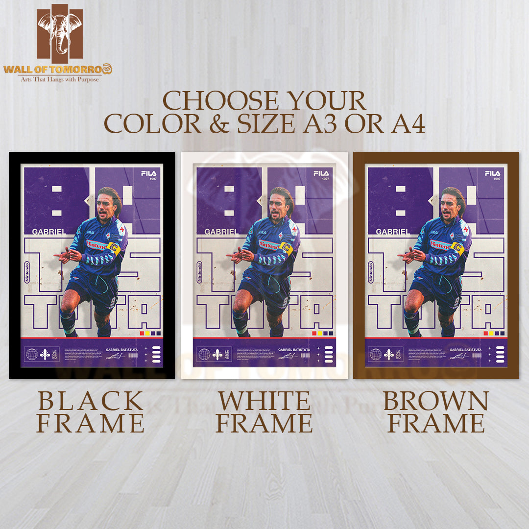 Famous Soccer Player Spirit Sports High Quality Glass Frame Wall Décor