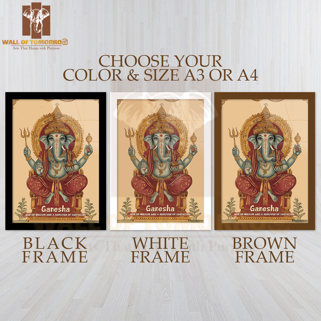 Ganesha Religious High Quality Glass Frame Wall Décors in Sri Lanka