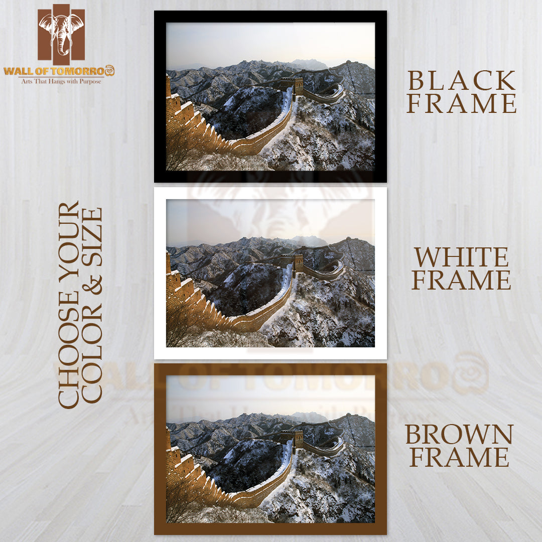 The Great Wall of China High Quality Glass Frame Wall Décor
