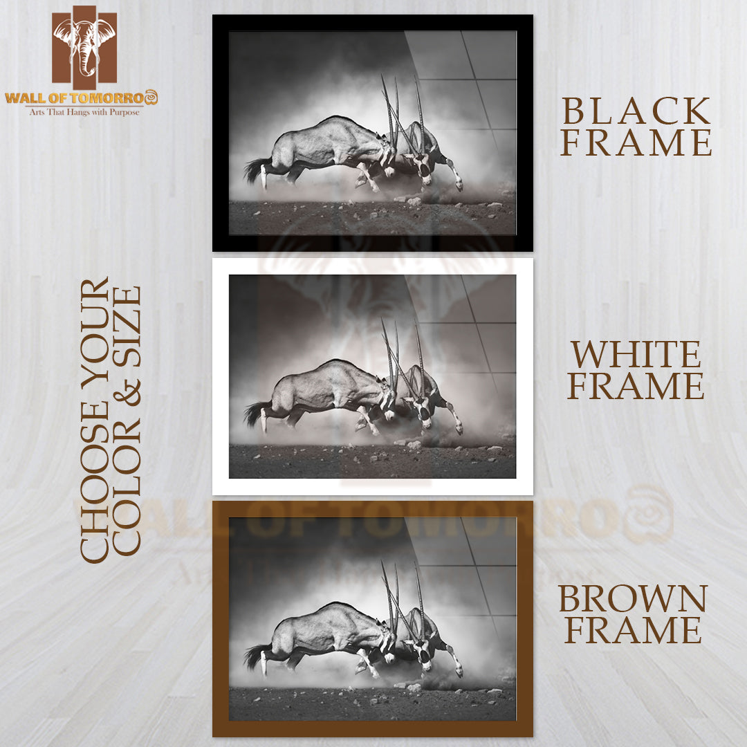 Gemsbok Dual Artistic Processing High Quality Unframed Poster Print & Waterproof Poster Print Wall Décor