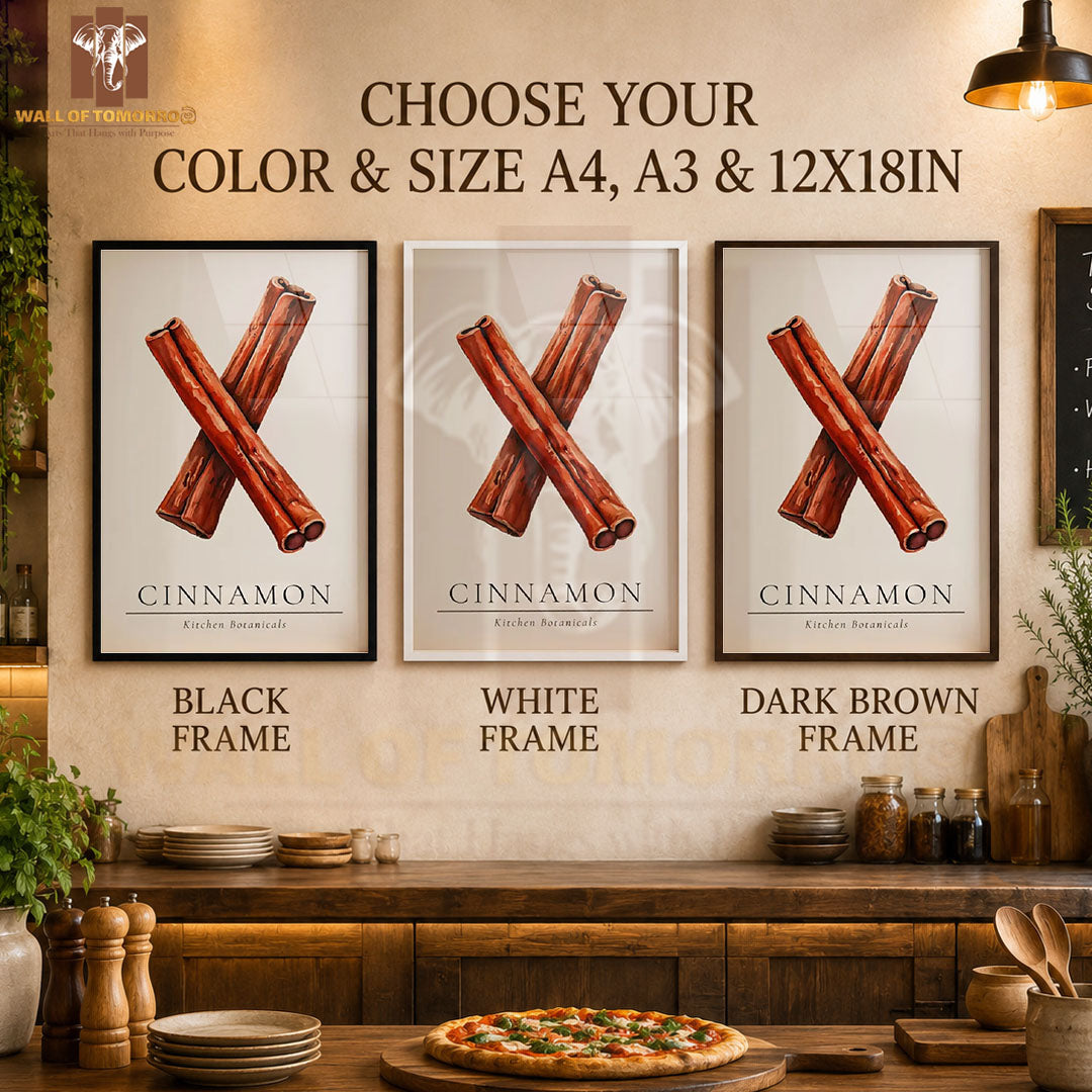 Cinnamon Kitchen Botanicals Kitchen & Restaurant High Quality Glass Frame Wall Décors in Sri Lanka