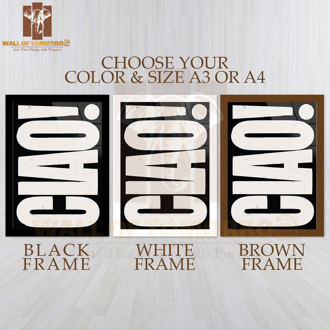 CIAO High Quality Glass Frame Wall Décor