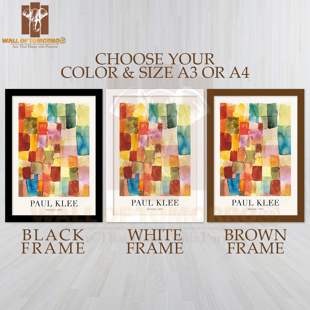 Untitled 1914 By Paul Klee High Quality Glass Frame Wall Décor