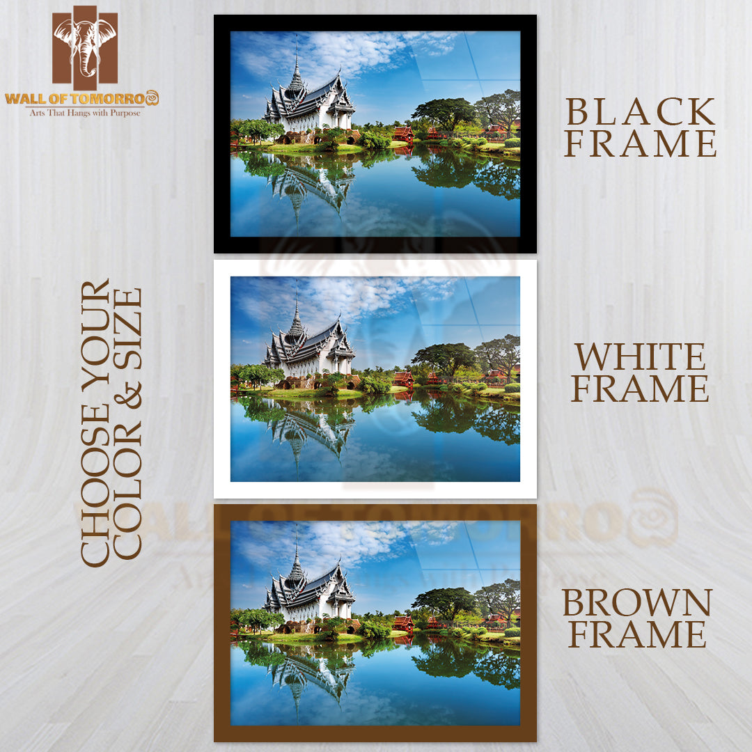 Sanphet Prasat Palace, Thailand High Quality Glass Frame Wall Décor