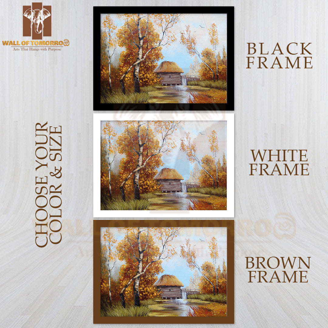 Ukrainian Old Village, Oil Paintings Rural Landscape High Quality Unframed Poster Print & Waterproof Poster Print Wall Décor