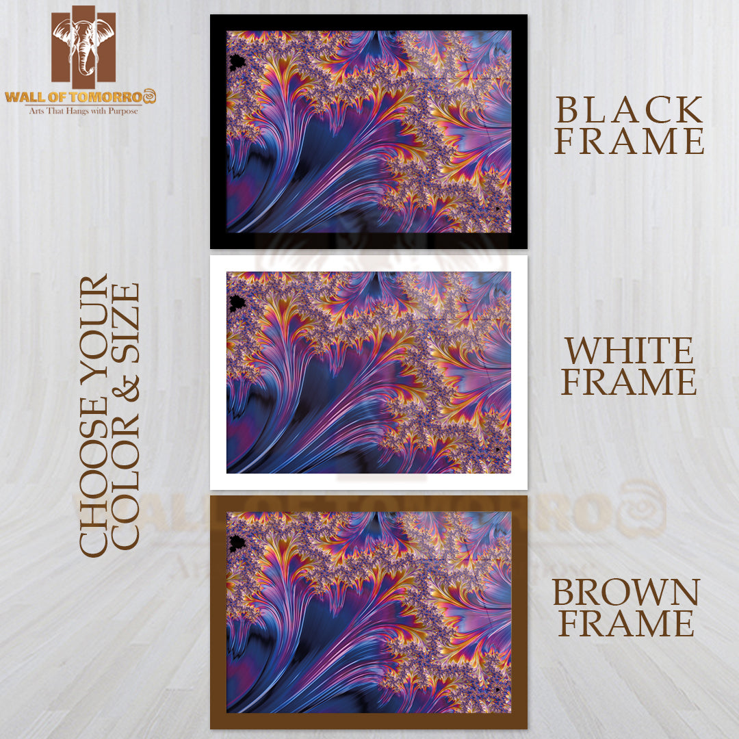 Colorful Abstract Fractal High Quality Unframed Poster Print & Waterproof Poster Print Wall Décor