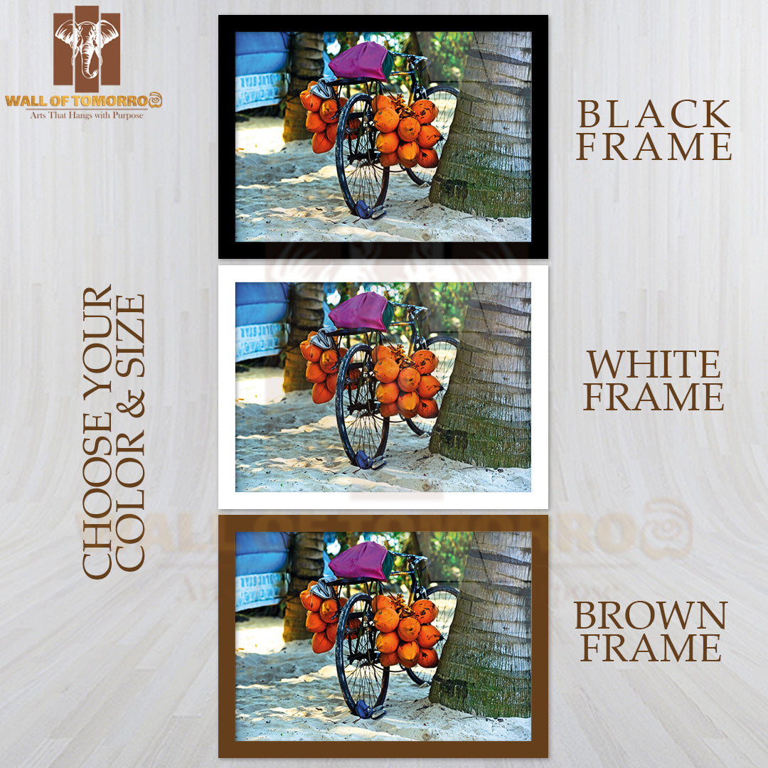 Tropical Fruits on a Tropical Beach in Sri Lanka High Quality Unframed Poster Print & Waterproof Poster Print Wall Décor