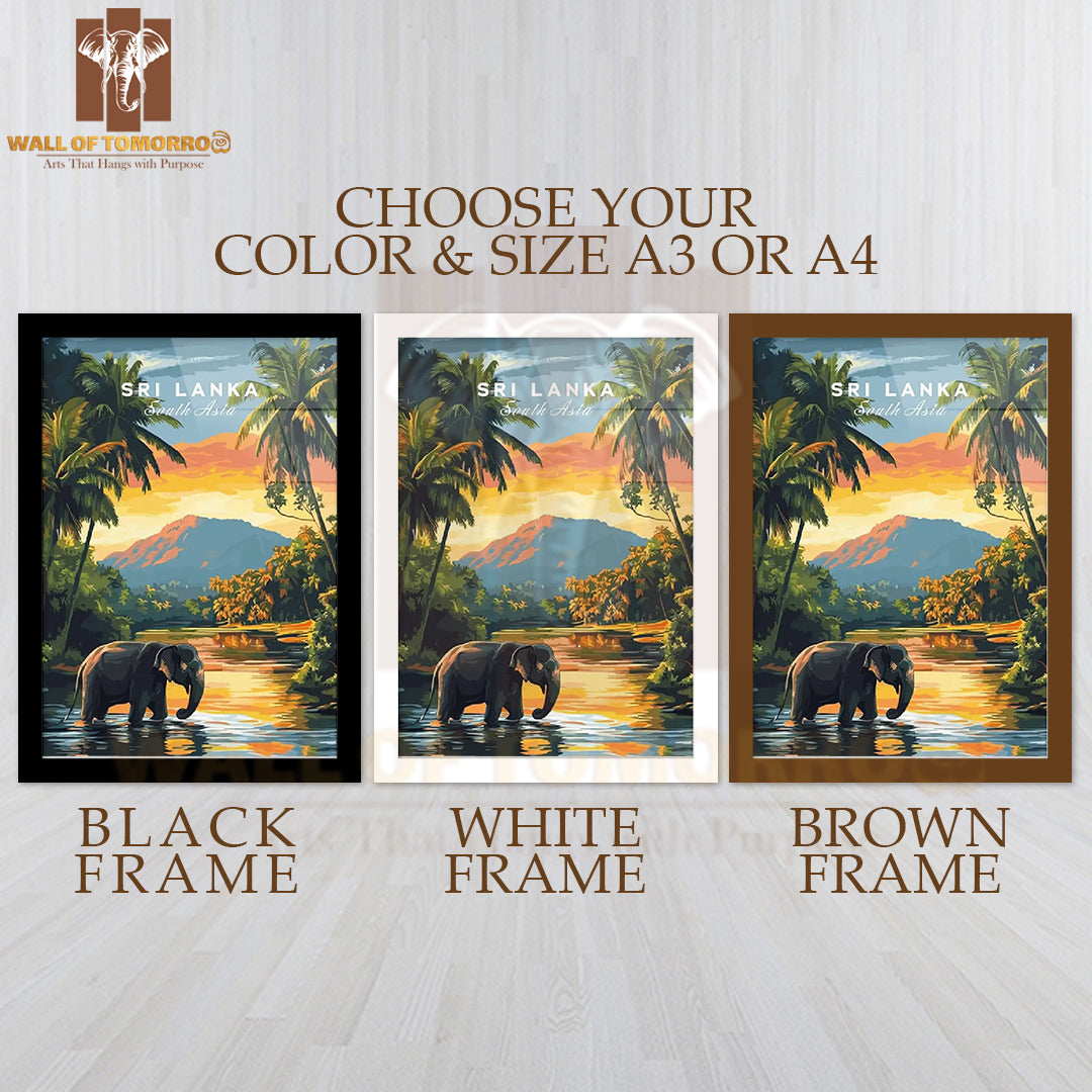Sri Lanka Travel, South Asia High Quality Glass Frame Wall Décor