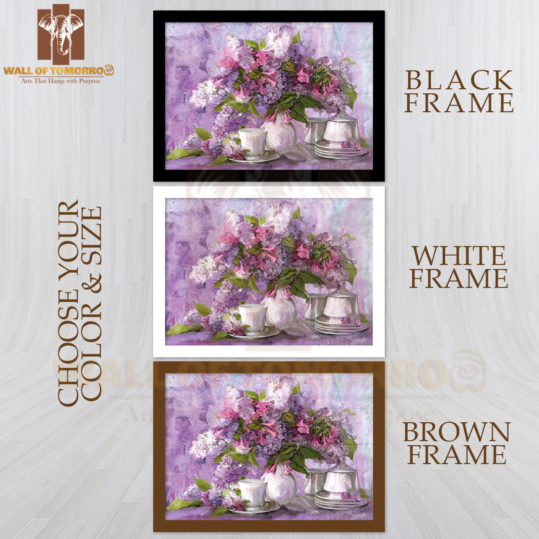 Bouquet Of Lilac, Paintings High Quality Unframed Poster Print & Waterproof Poster Print Wall Décor