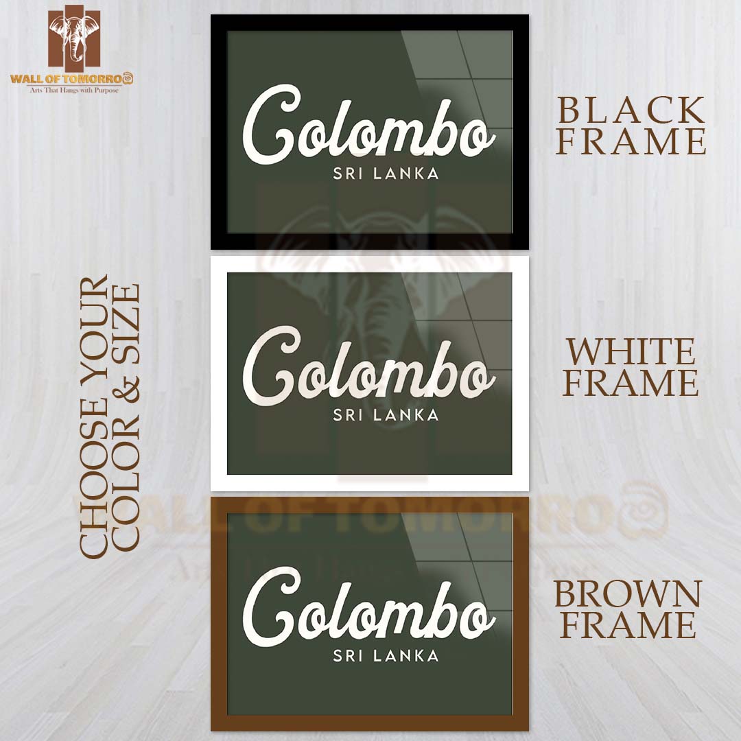 Colombo, Sri Lanka Travel High Quality Glass Frame Wall Décor