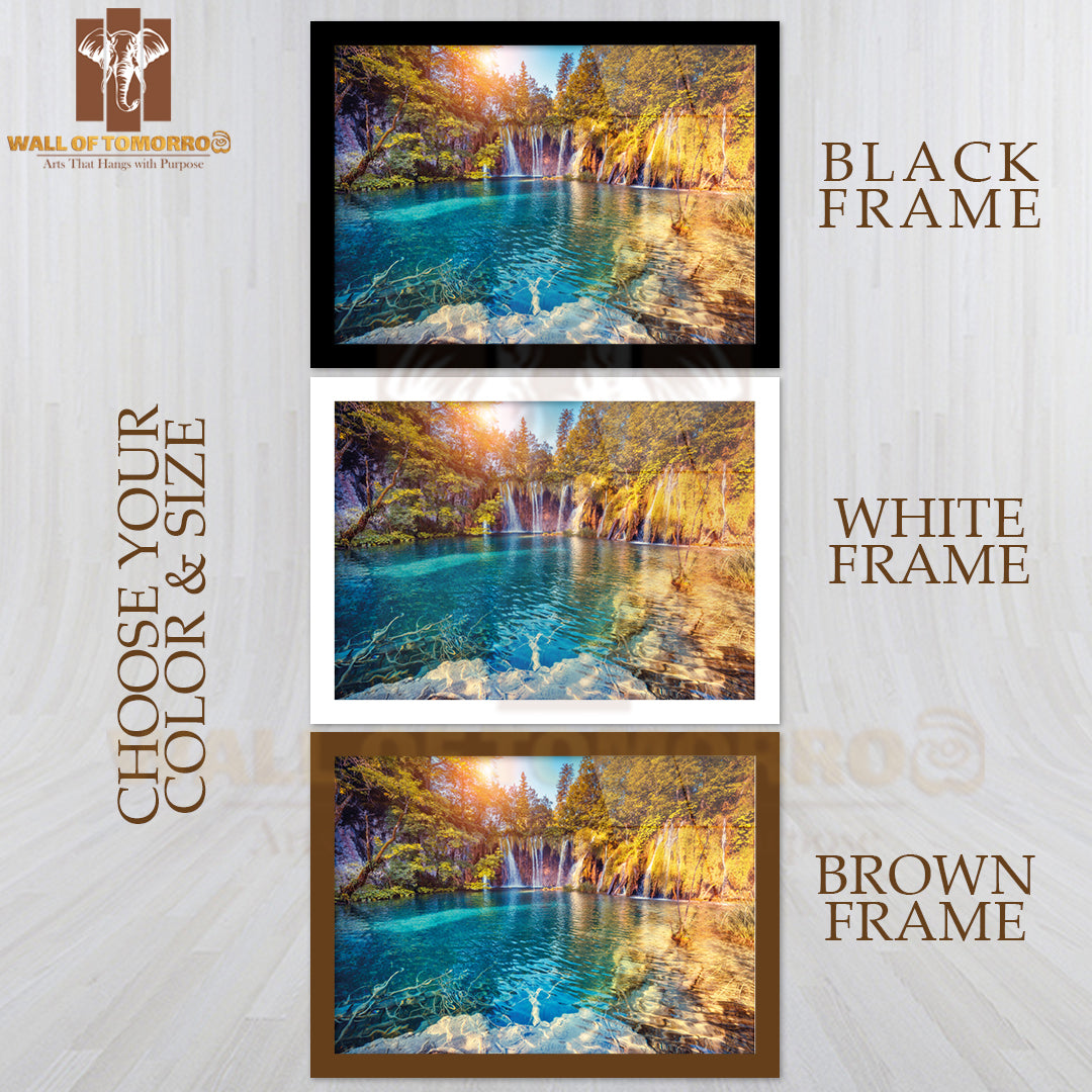 Plitvice Lake Croatia Photograph High Quality Unframed Poster Print & Waterproof Poster Print Wall Décor