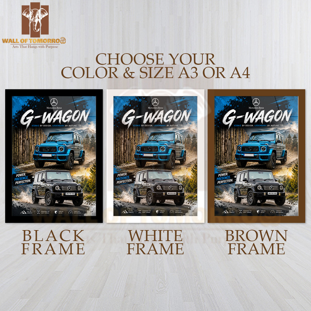 Mercedes-Benz G-Wagon Vehicle High Quality Glass Frame Wall Décors in Sri Lanka
