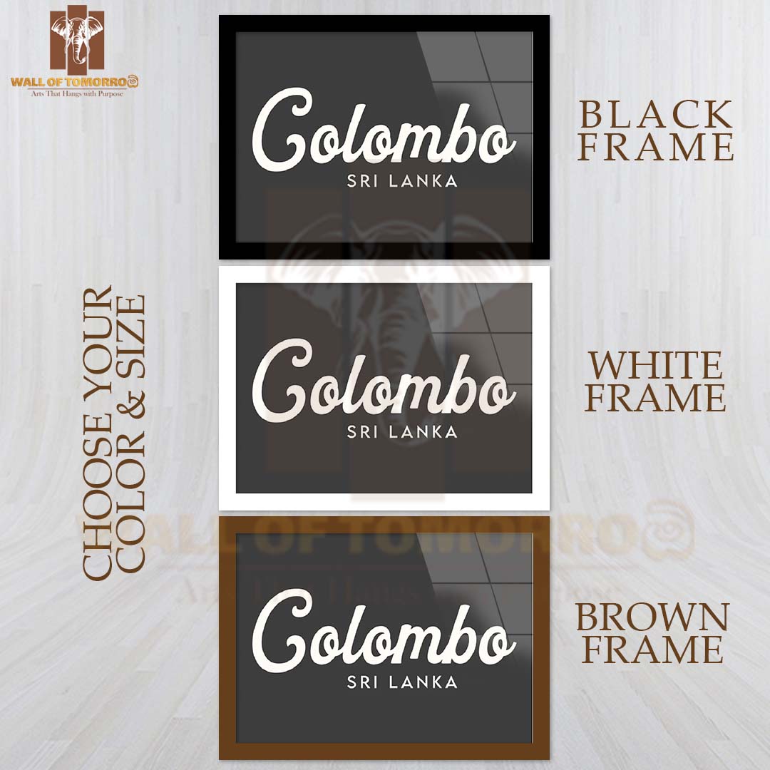 Colombo, Sri Lanka Travel High Quality Glass Frame Wall Décor