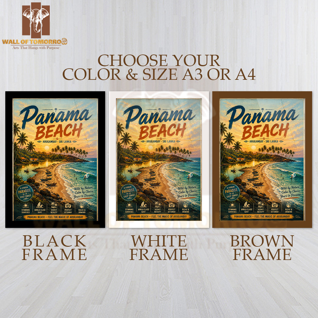 Paradise at Panama Beach, Arugambay Travel High Quality Glass Frame Wall Décor