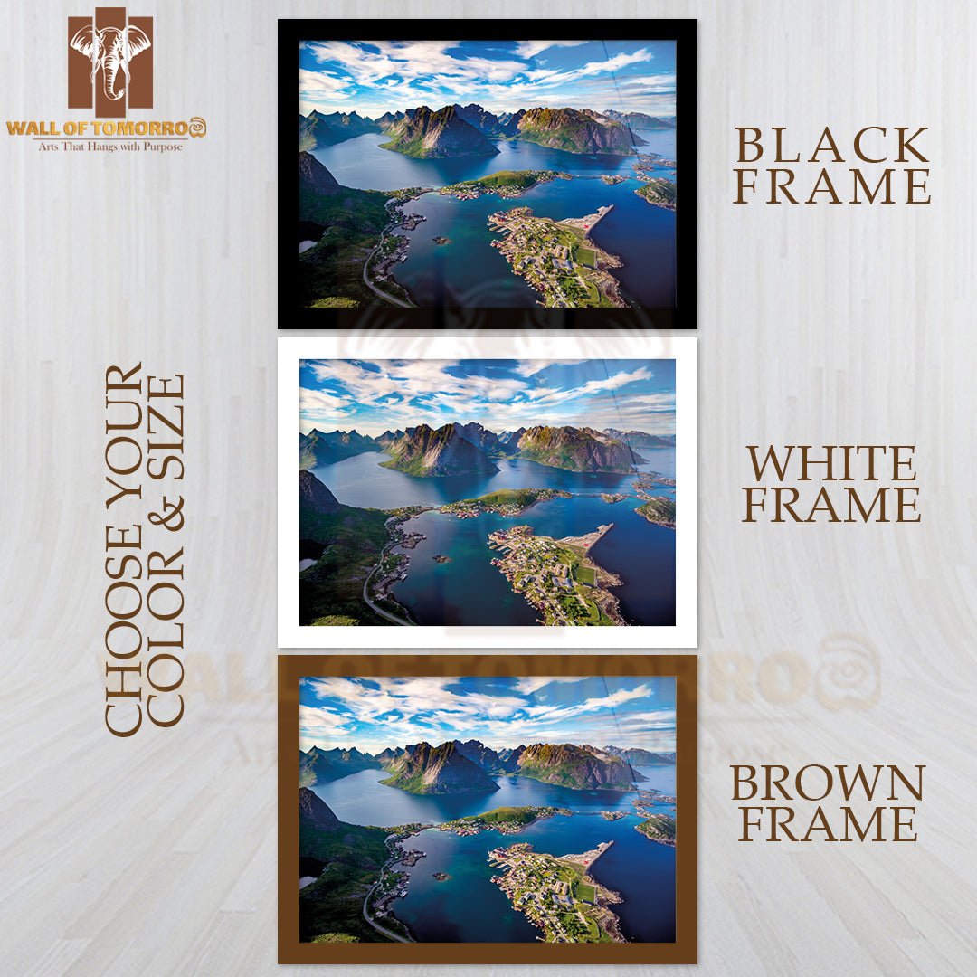 Lofoten Islands Is an Archipelago in the County of Nordland, Norway High Quality Unframed Poster Print & Waterproof Poster Print Wall Décor