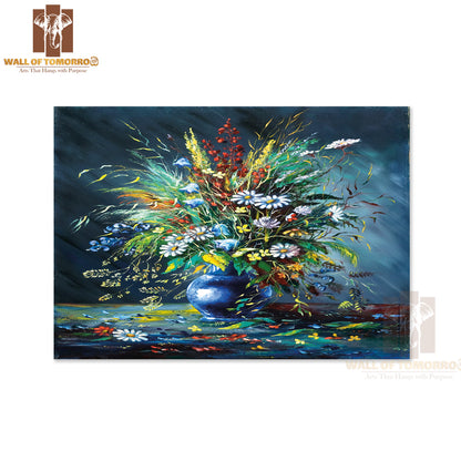 Painting Of a Vase with Flowers in It High Quality Unframed Poster Print & Waterproof Poster Print Wall Décor