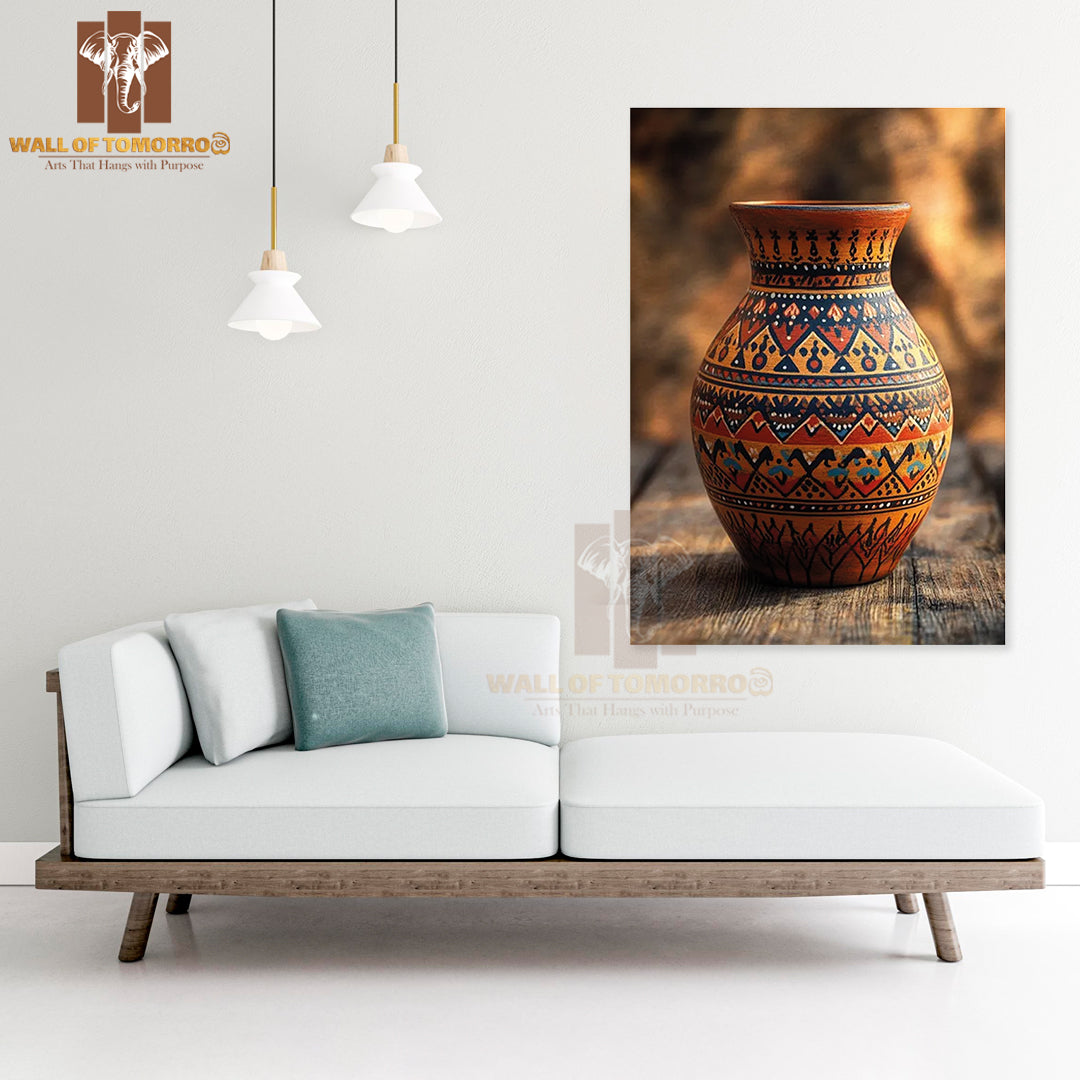 Sri Lankan Clay Pot Travel High Quality Unframed Poster Print & Waterproof Poster Print Wall Décor