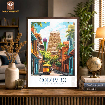 Colombo Sri Lanka Travel High Quality Glass Frame Wall Décor