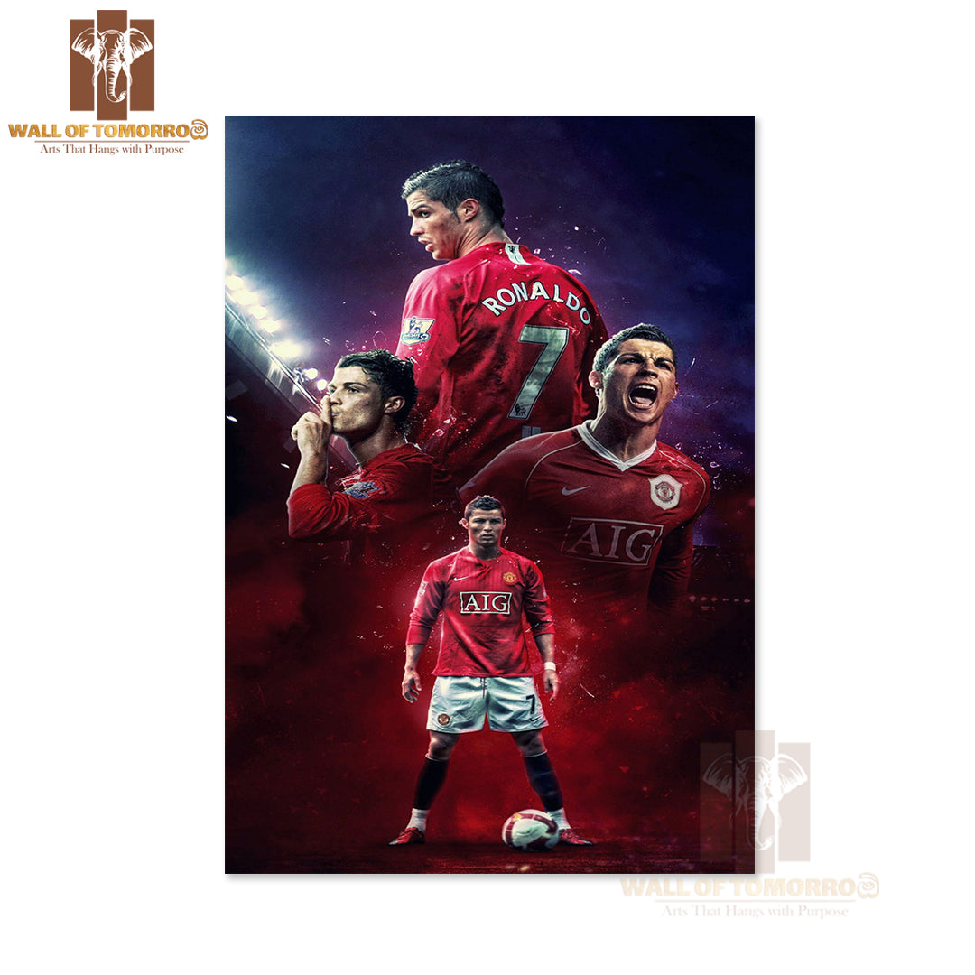 Famous Soccer Player Moments in Vibrant Colors High Quality Unframed Poster Print & Waterproof Poster Print Wall Décor