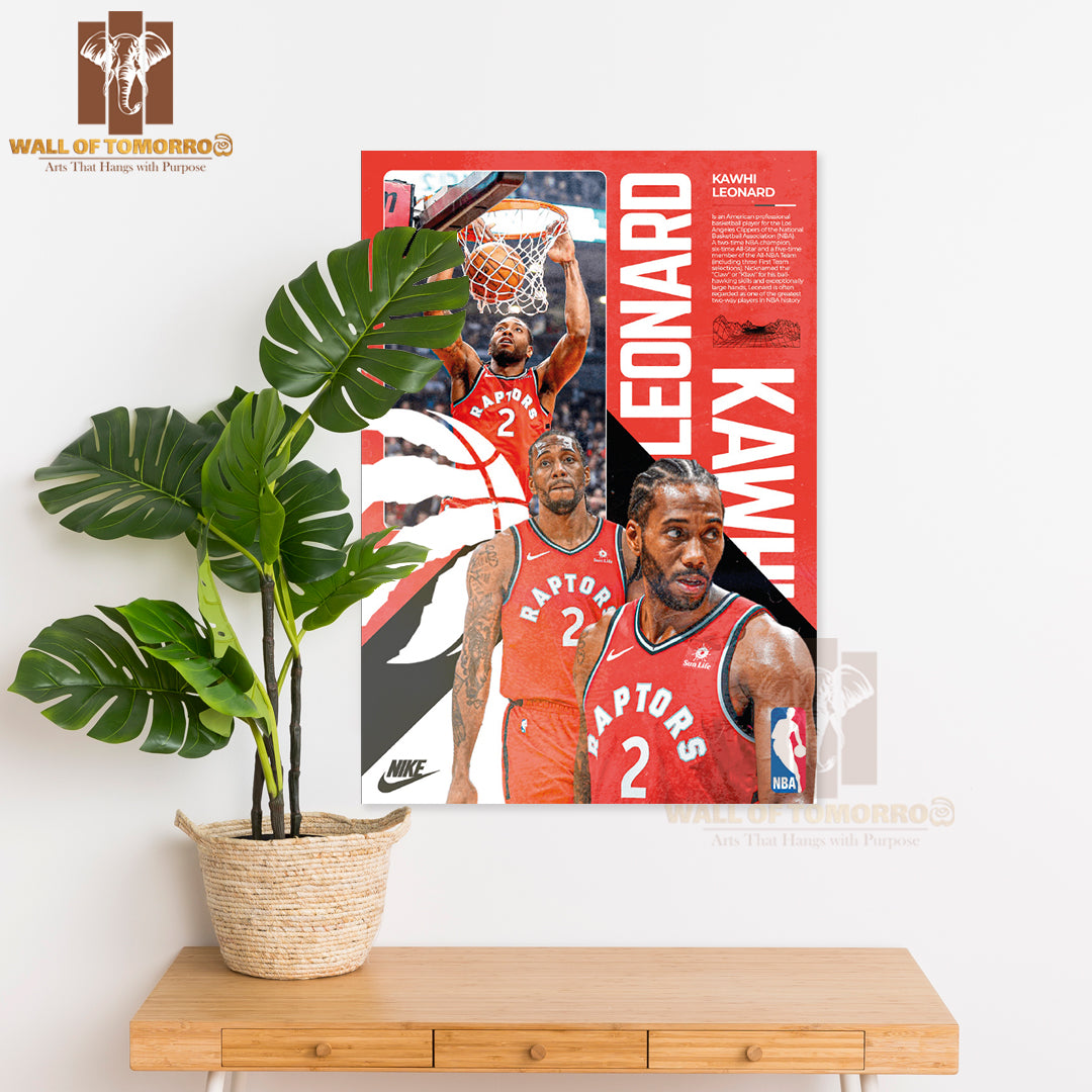 Famous Basketball Team Player Raptors Basketball Team Sports High Quality Unframed Poster Print & Waterproof Poster Print Wall Décor