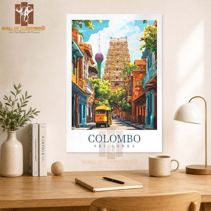 Colombo Sri Lanka Travel High Quality Unframed Poster Print & Laminated Poster Print Wall Décor