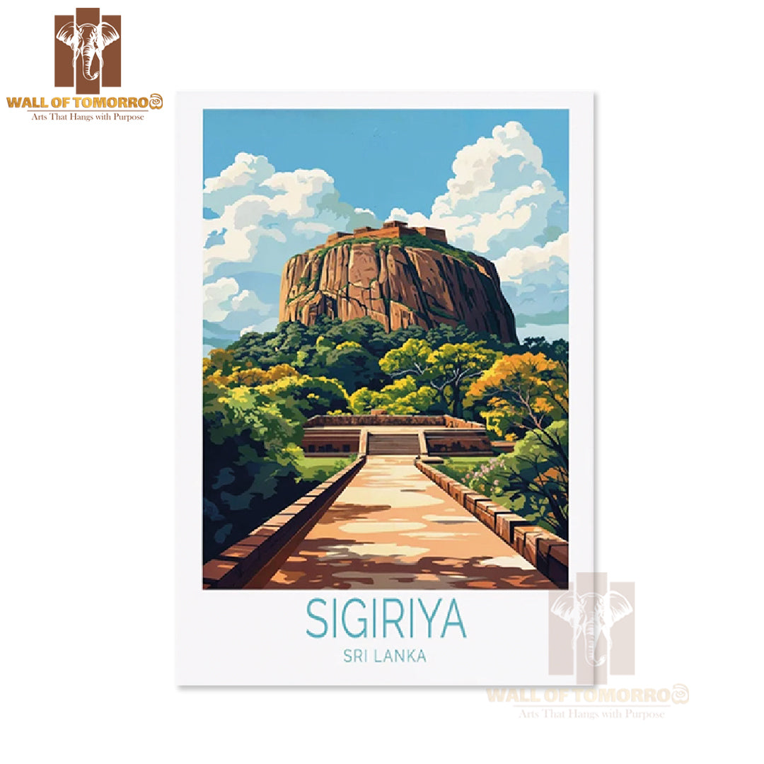 Sigiriya Sri Lanka Travel High Quality Unframed Poster Print & Waterproof Poster Print Wall Décor