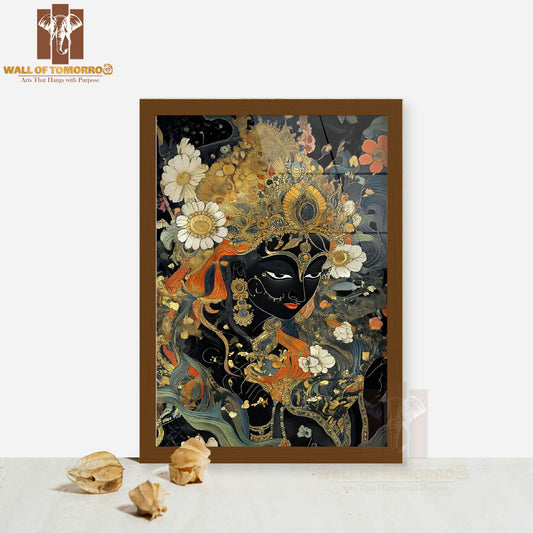 Goddess Kali Religious High Quality Glass Frame Wall Décors in Sri Lanka