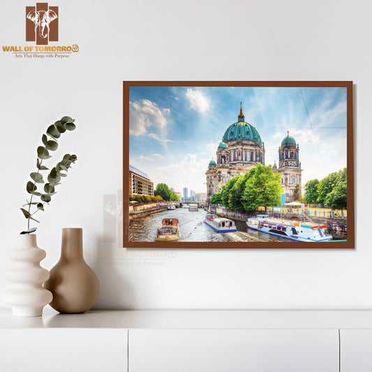 Berlin Cathedral. German Berliner Dom, Museum Island in Mitte, Berlin, Germany High Quality Unframed Poster Print & Waterproof Poster Print Wall Décor