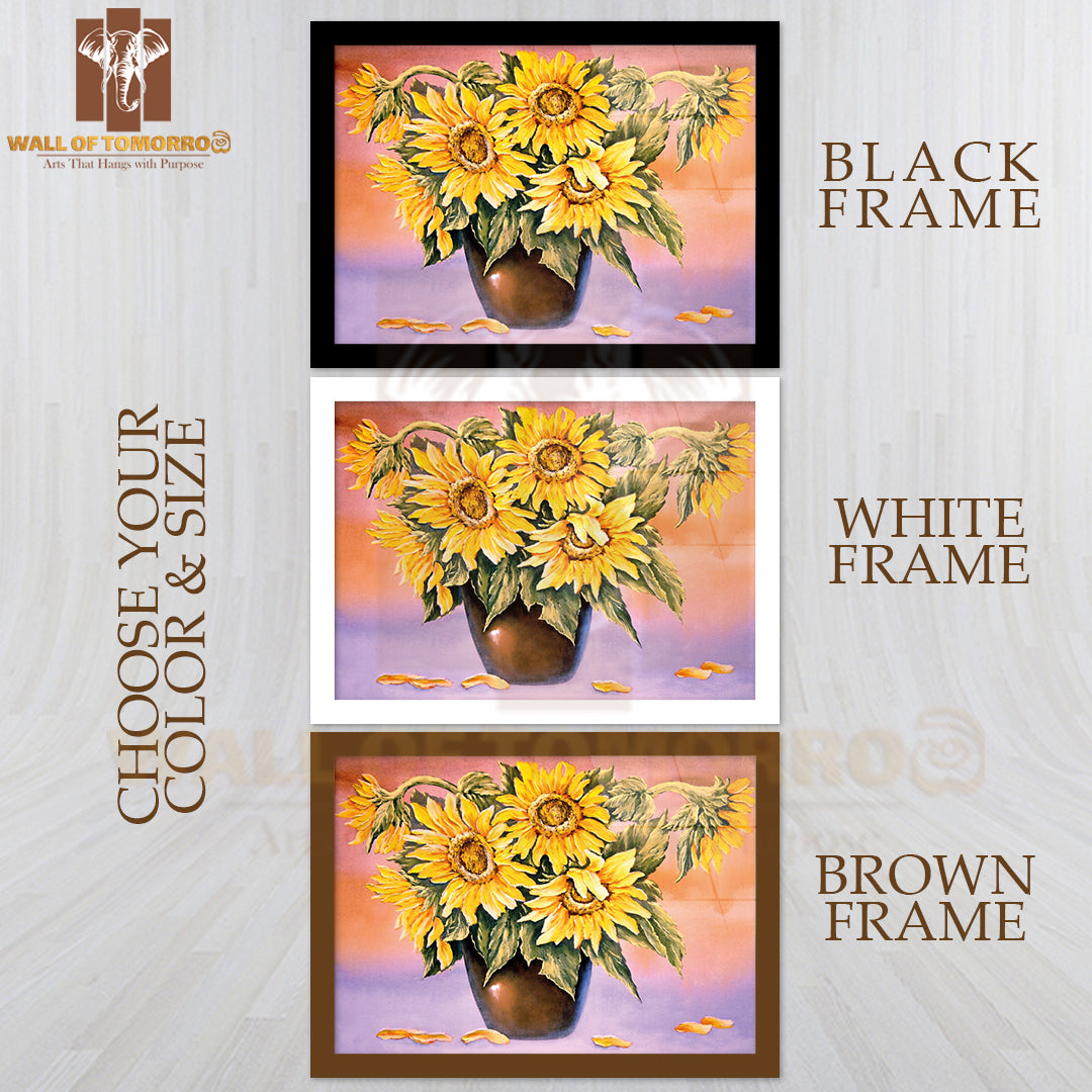 Sunflowers, Oil Paintings High Quality Unframed Poster Print & Waterproof Poster Print Wall Décor