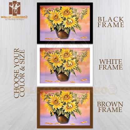 Sunflowers, Oil Paintings High Quality Unframed Poster Print & Waterproof Poster Print Wall Décor