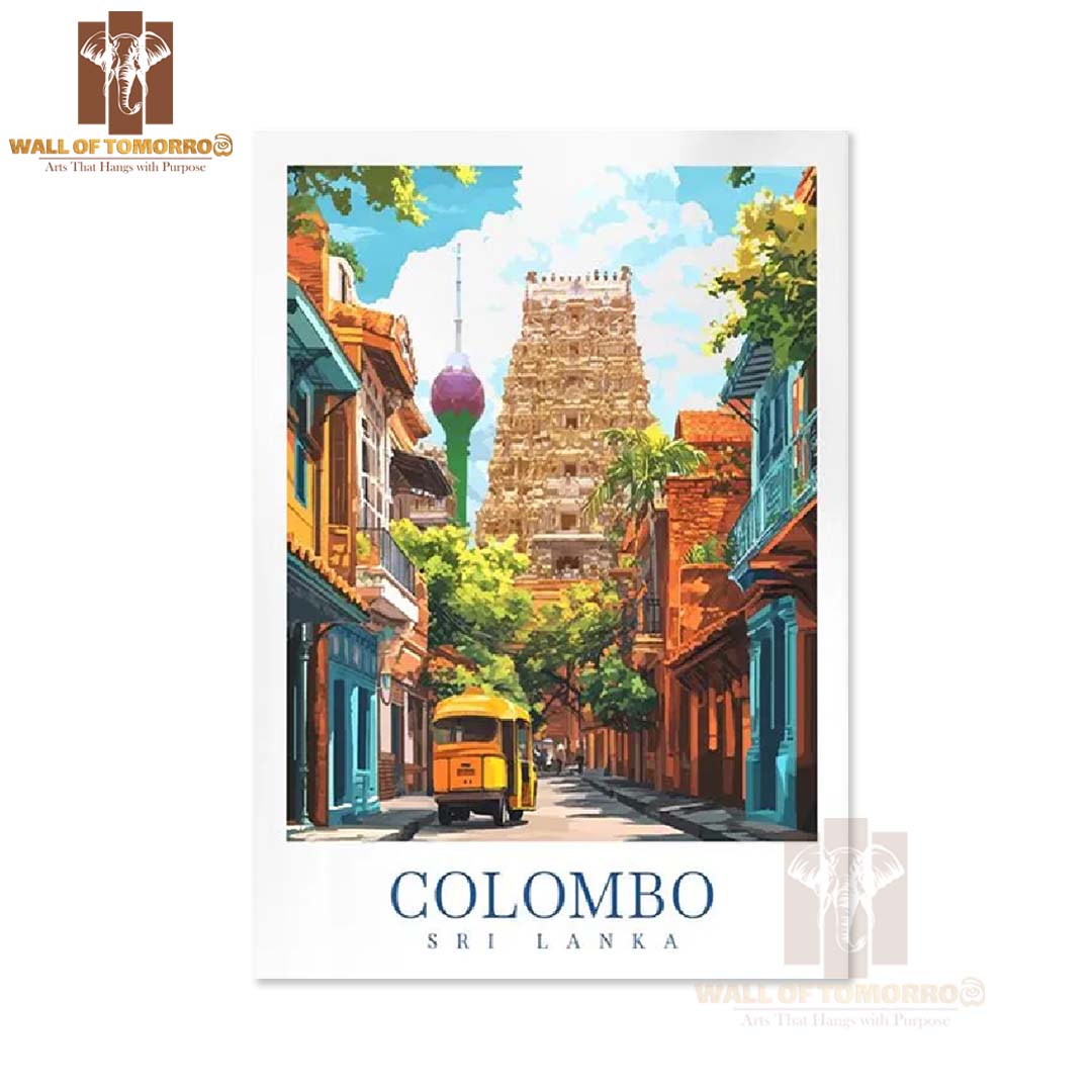 Colombo Sri Lanka Travel High Quality Unframed Poster Print & Laminated Poster Print Wall Décor