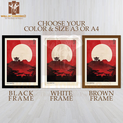 Nichibotsu Japandi Elegance Art High Quality Glass Frame Wall Décor