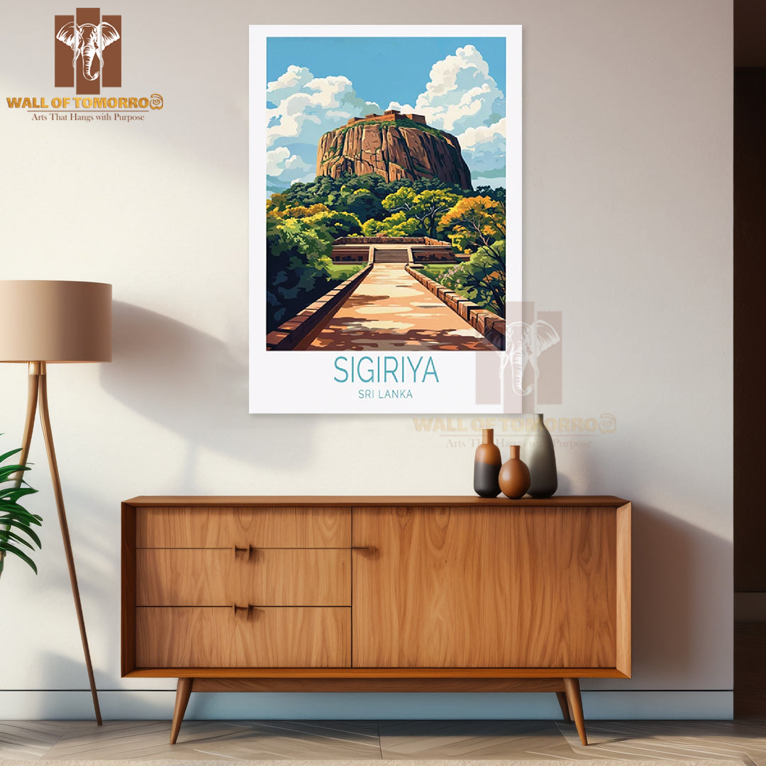 Sigiriya Sri Lanka Travel High Quality Unframed Poster Print & Waterproof Poster Print Wall Décor