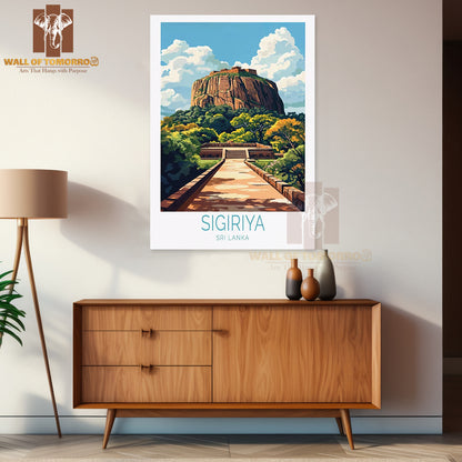 Sigiriya Sri Lanka Travel High Quality Unframed Poster Print & Waterproof Poster Print Wall Décor