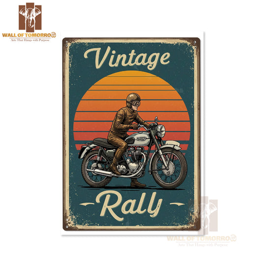 Vintage Rally Motor Bike High Quality Unframed Poster Print & Laminated Poster Print Wall Décor in Sri Lanka