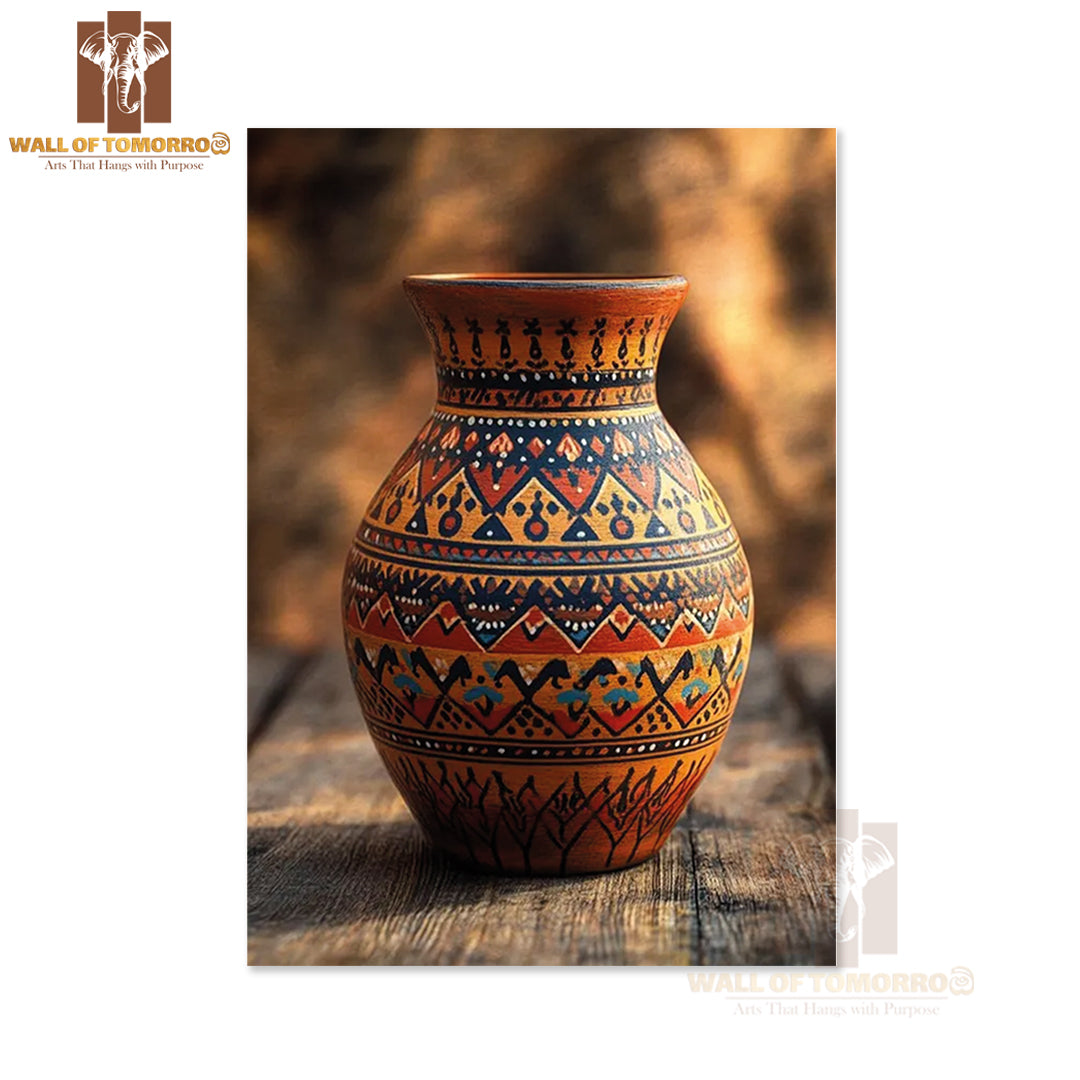 Sri Lankan Clay Pot Travel High Quality Unframed Poster Print & Waterproof Poster Print Wall Décor
