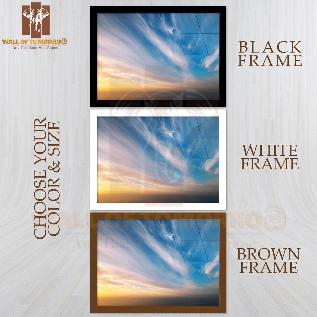 Sky Background Composition of Nature High Quality Unframed Poster Print & Waterproof Poster Print Wall Décor