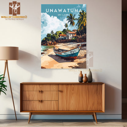 Sri Lanka, Unawatuna Travel High Quality Unframed Poster Print & Waterproof Poster Print Wall Décor
