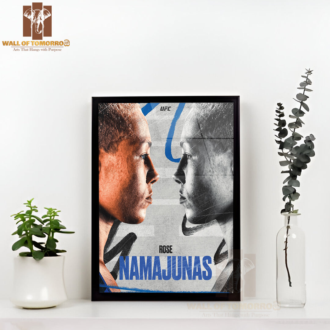 Rose Namajunas Strength & Determination UFC Sports High Quality Glass Frame Wall Décor